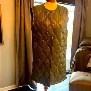 Joie Olive Quilted Vest